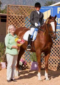 Margaret Stout is still ridiing dressage at 82! The combined age with her horse is 103, which made them eligible for a "Centennial Ride."