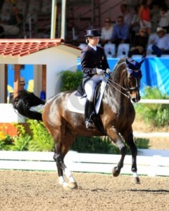 California rider Marisa Festerling and her bay horse Big Tyme.