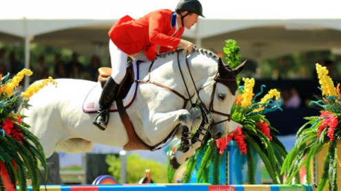 PanAmJumpers_Day1_McLain1_16x9 McLain Ward and Antares F had the fastest round. (Photo by StockImageServices.com)
