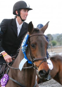 James Alliston sports two ribbons including the blue for the CCI3* win aboard Jumbo's Jim.