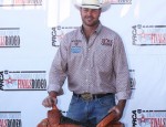 PRCA_CircuitFinals_ThouvenellEthan_feature Cowboy Ethen Thouvenell poses with his trophy saddle.