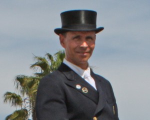 Steffen Peters decked out in his grand prix togs in San Diego.