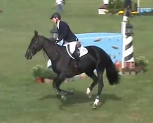 McLain Ward rides the black mare Oh d'Eole