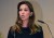 FEI president Princess Haya at the podium.