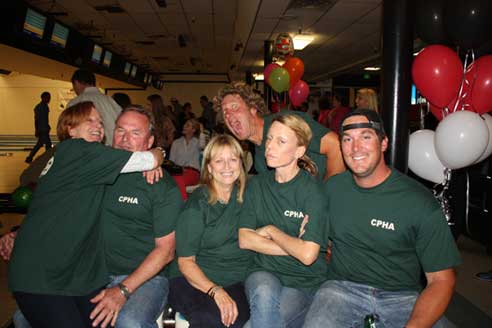 Theh CPHA Chaps bowling team poses.