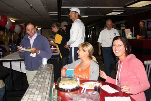 Guests enjoy snacks at the CPHA Foundation Bowling Benefit.