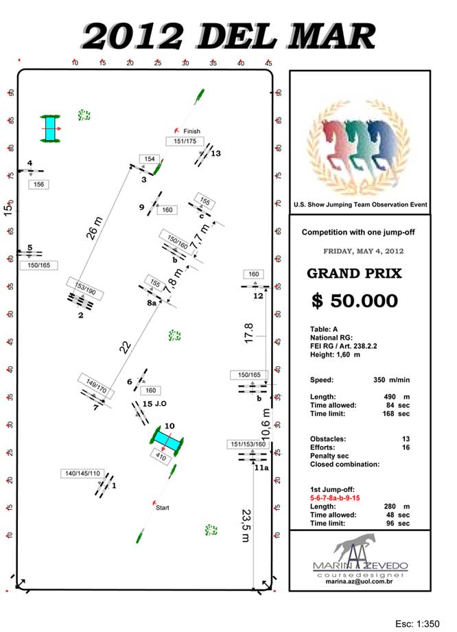 Course map for the $50,000 Surfside Grand Prix