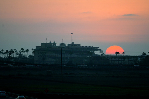 Del Mar Race Track at sunset