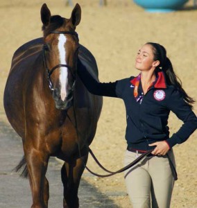 Reed Kessler and Cylana at the veterinary jog.