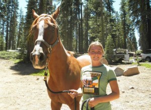 Shannon Constanti poses for a close-up with Dancin' Blaze.