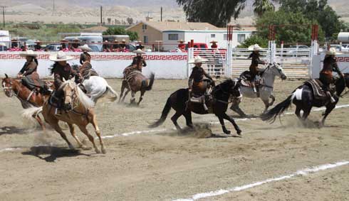 Las Azaleas perform at a circuit competition in Coachella. (Photo by Jodi Champagne)