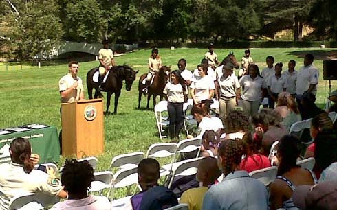 CJP Junior Ranger 2012 graduation ceremony.