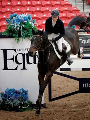 Kandi Stewart and C-Scooter on course at the Las Vegas National.