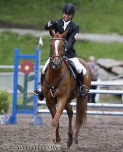 Erin Roberts rides Yarrow through the jumper ring.