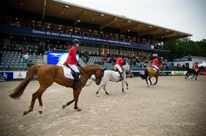 The USA's show jumping team at the Nation's Cup in Rotterdam 2013.