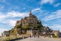 Mont St. Michel looks both historical and futuristic.