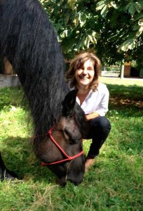 Magdalena Labuz and her Freisian, Floris.