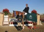 John Bragg and Castle Hill pose with trophy with the horse's owner Stephanie Ray