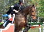 James Alliston and Jumbo's Jake in the stadium jumping phase of a three day event.