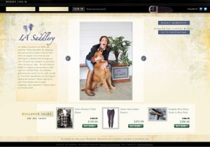 LA Saddlery's online homepage