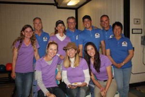 Shadowbrook Stables bowling teams pose