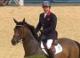 Peter Charles astride his horse Vindicat during the jump off.