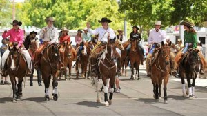 Project Cowgirl riders at the Western States Horse Expo.