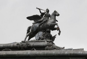 Renommée (Fame), statue atop the Grand Stables