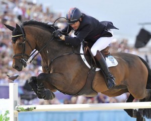 Peter Charles and Vindicat W on course at the 2012 Olympics.