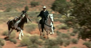 Tonto and Scout race alongside the Ranger.