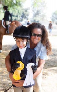 Trainer Julia Seltz with student Mathilda Barr