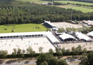 Aerial view of the equestrian grounds at Valkenswaard.