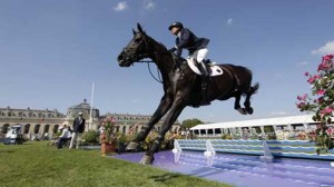 Beezie Madden and Cortes C clear a huge liverpool.