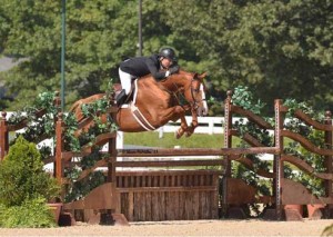 Scott Stewart and Garfield take a hunter jump.