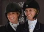 Hope Glynn and Jenny Karazissis pose following round two of the 3'3" Hunter Prix Final.