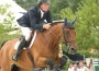 Peter Wilde and the bright chestnut bay Lewin 5 clear a jump.